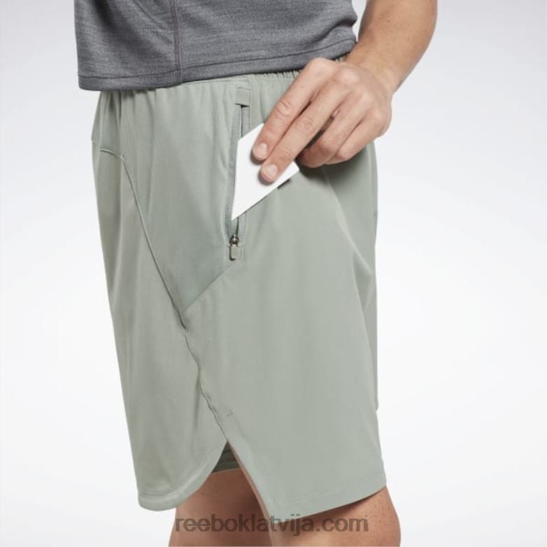 30 stiprības šorti vīriešiem 0T4641291 Reebok harmonija zaļa