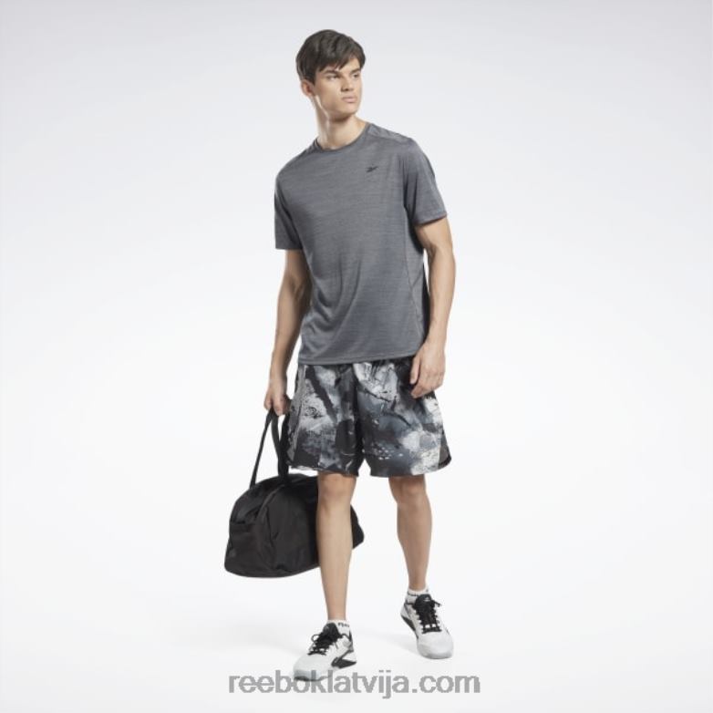 30 stiprības šorti vīriešiem 0T4641317 Reebok melns balts