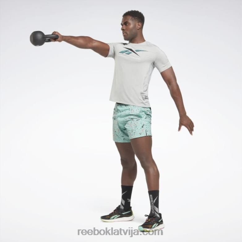 Activchill grafikas sportista t-krekls vīriešiem 0T4641286 Reebok tīri pelēks 3