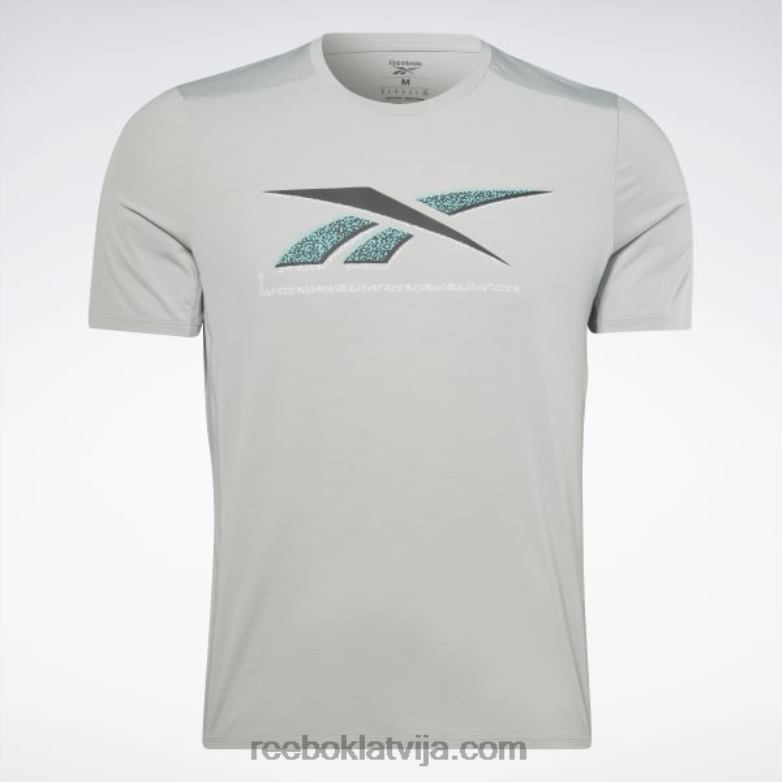 Activchill grafikas sportista t-krekls vīriešiem 0T4641286 Reebok tīri pelēks 3