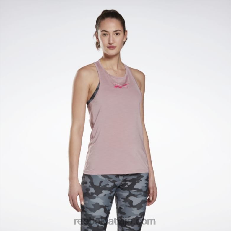 Activchill grafiskais tops sievietes 0T464723 Reebok uzliets ceriņš