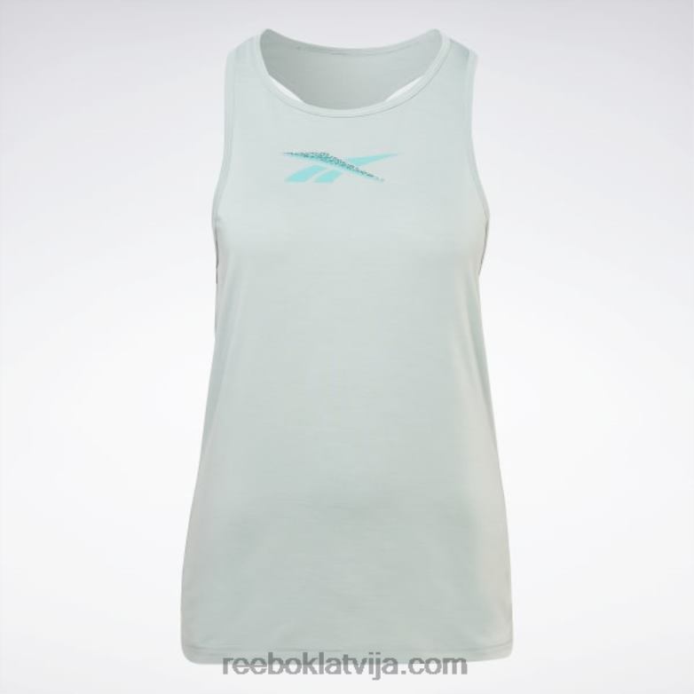 Activchill grafiskais tops sievietes 0T464779 Reebok piejūras pelēks