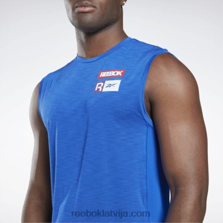 Activchill t-krekls bez piedurknēm vīriešiem 0T4641307 Reebok vektors zils