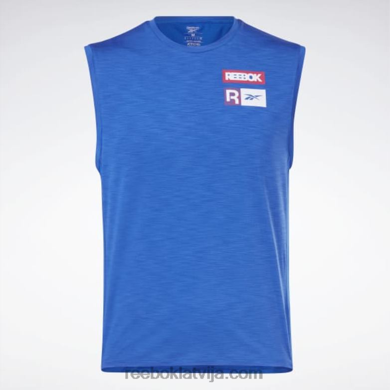 Activchill t-krekls bez piedurknēm vīriešiem 0T4641307 Reebok vektors zils