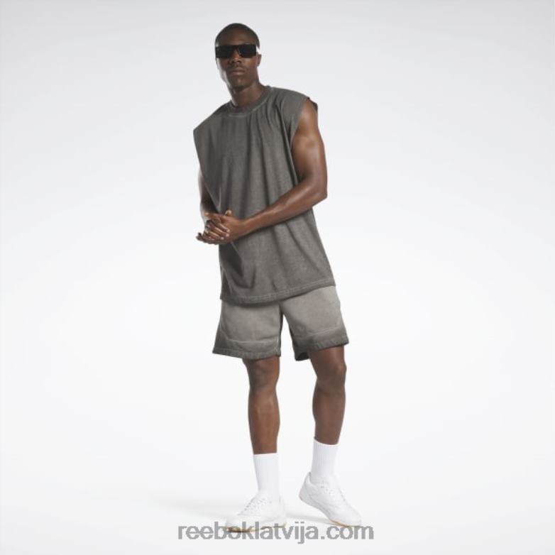 Basketbola laukuma tops ar divkrāsu vīriešiem 0T4641326 Reebok melns