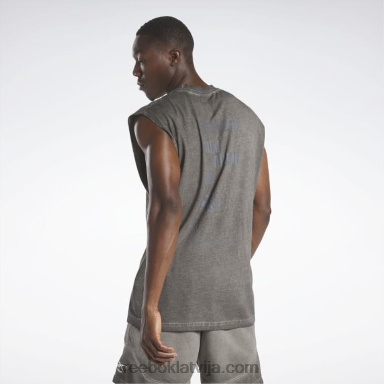 Basketbola laukuma tops ar divkrāsu vīriešiem 0T4641326 Reebok melns