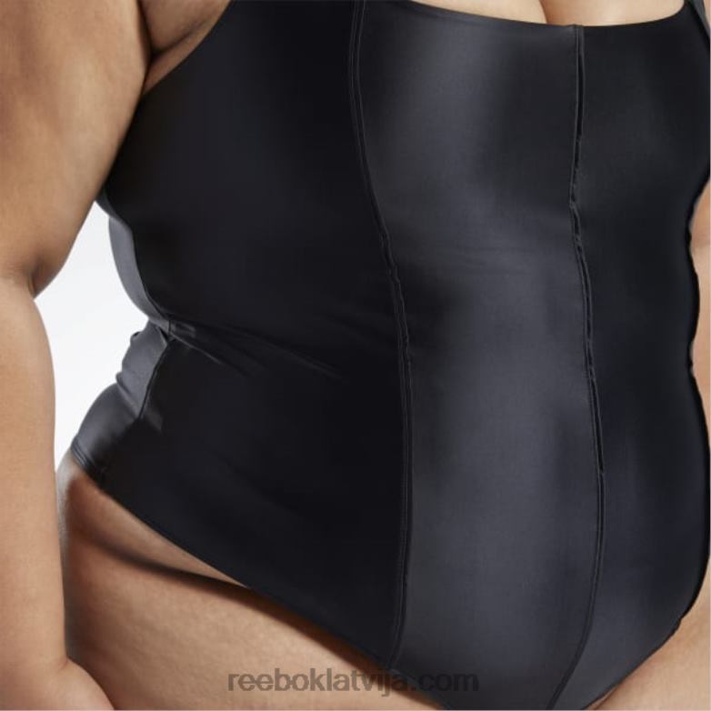 Cardi b bodijs (plus izmērs) sievietes 0T464381 Reebok melns