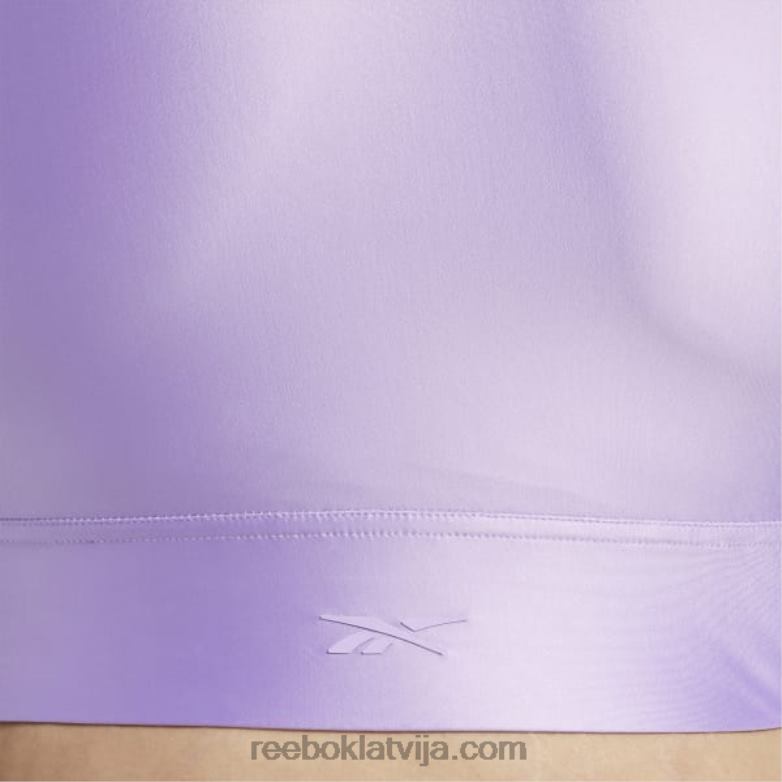 Cardi b viena pleca crop top (plus izmērs) sievietes 0T464461 Reebok neizpratnē violets