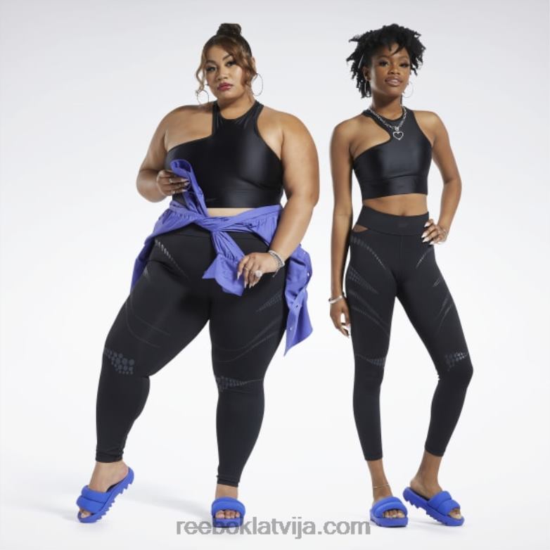 Cardi b zeķubikses (plus izmērs) sievietes 0T464218 Reebok melns