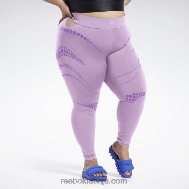 Cardi b zeķubikses (plus izmērs) sievietes 0T464366 Reebok neizpratnē violets
