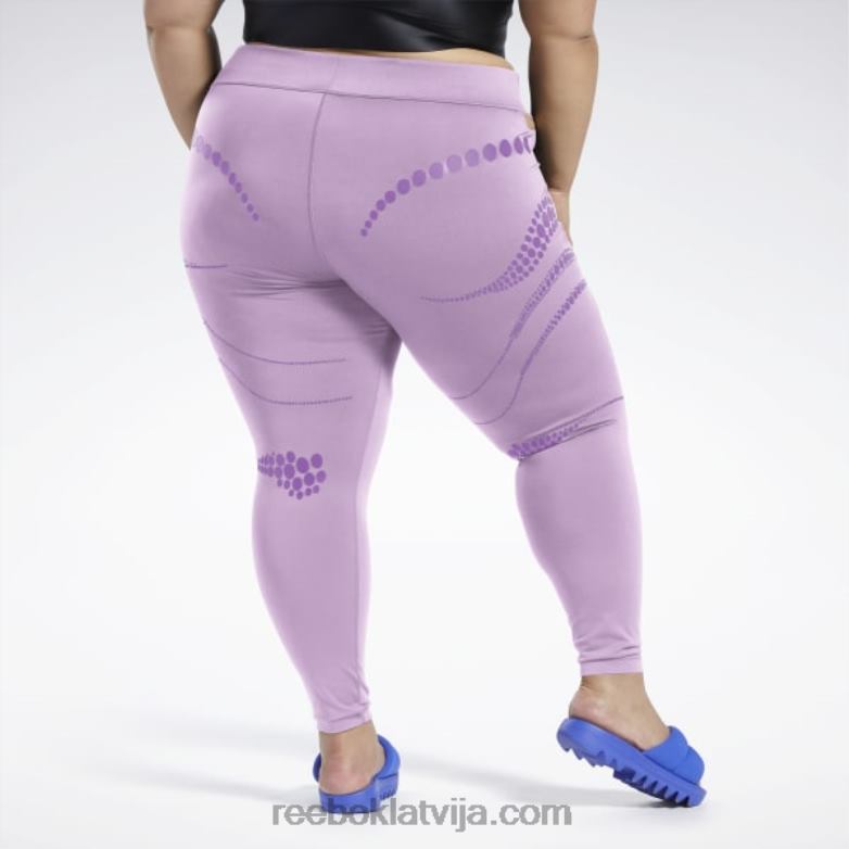 Cardi b zeķubikses (plus izmērs) sievietes 0T464366 Reebok neizpratnē violets