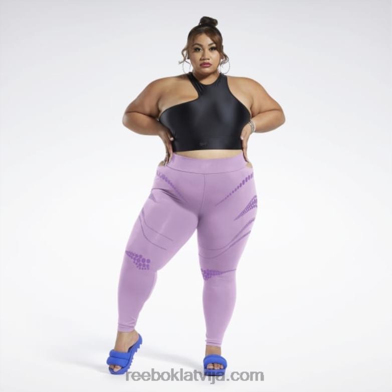 Cardi b zeķubikses (plus izmērs) sievietes 0T464366 Reebok neizpratnē violets