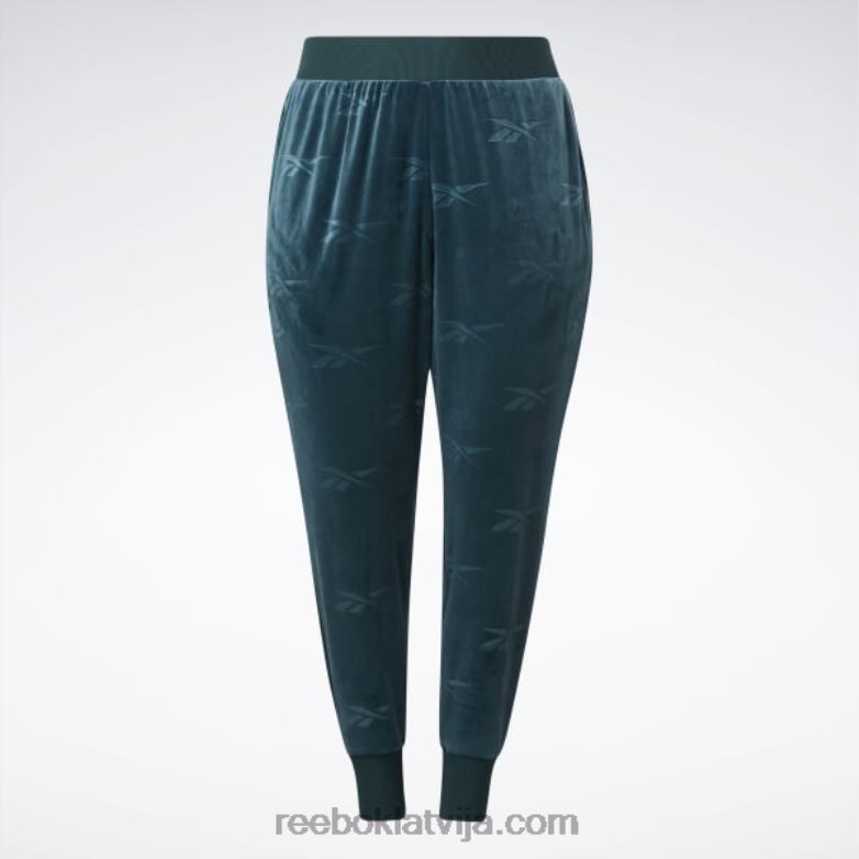 Classics energy q4 velūra bikses (plus izmērs) sievietes 0T464886 Reebok mežs zaļš