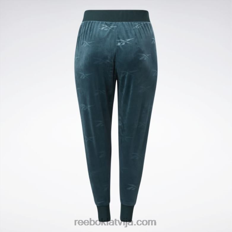 Classics energy q4 velūra bikses (plus izmērs) sievietes 0T464886 Reebok mežs zaļš