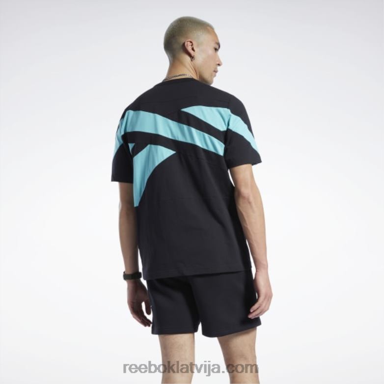 Classics zīmola lepns t-krekls0T464355 Reebok melns