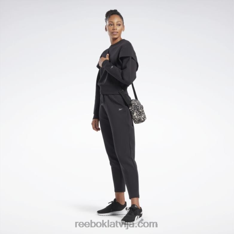 Dreamblend kokvilnas vidusslāņa tops sievietes 0T464765 Reebok melns