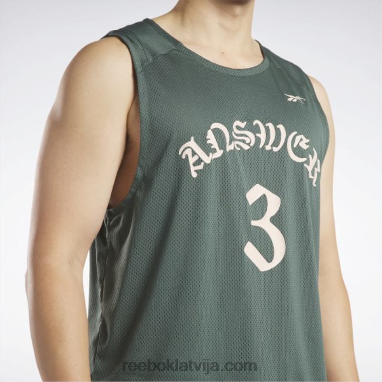 Jauns džersija tops vīriešiem 0T4641299 Reebok krīta zaļa