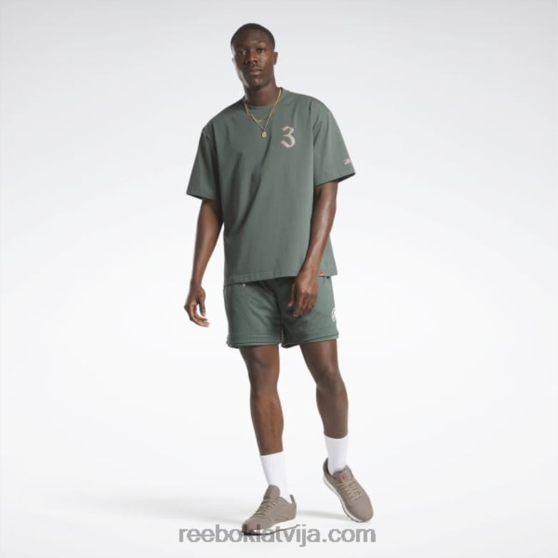 Jauns t-krekls0T464294 Reebok krīta zaļa