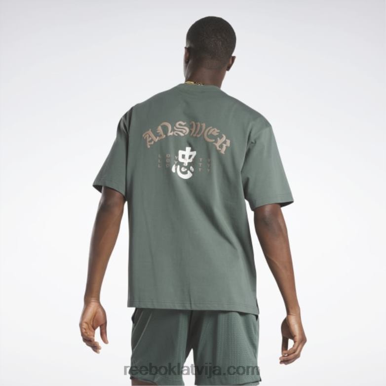 Jauns t-krekls0T464294 Reebok krīta zaļa