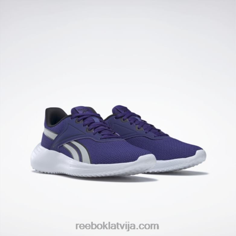 Lite 3 sieviešu skriešanas apavi0T464120 Reebok trekns violets/melns/tīri pelēks 2