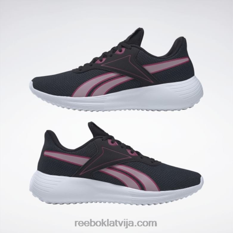 Lite 3 sieviešu skriešanas apavi0T46465 Reebok kodols melns/infused lilac/ftwr white