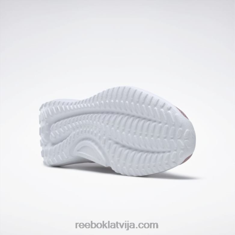 Lite 3 sieviešu skriešanas apavi0T46480 Reebok uzliets ceriņi/oranžs uzliesmojums/ftwr balts