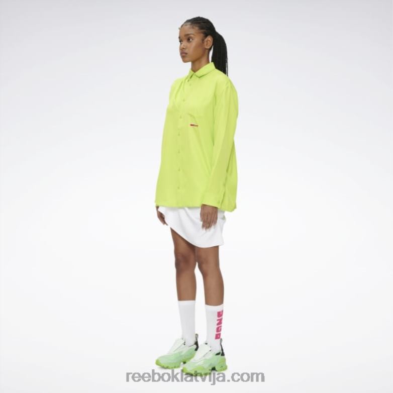 Pjēra sūnām drapēts pogāms krekls0T464236 Reebok skaņas zaļš