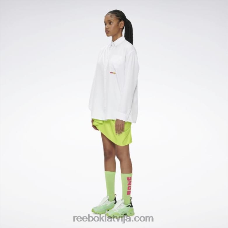 Pjēra sūnām drapēts pogāms krekls0T464379 Reebok balts