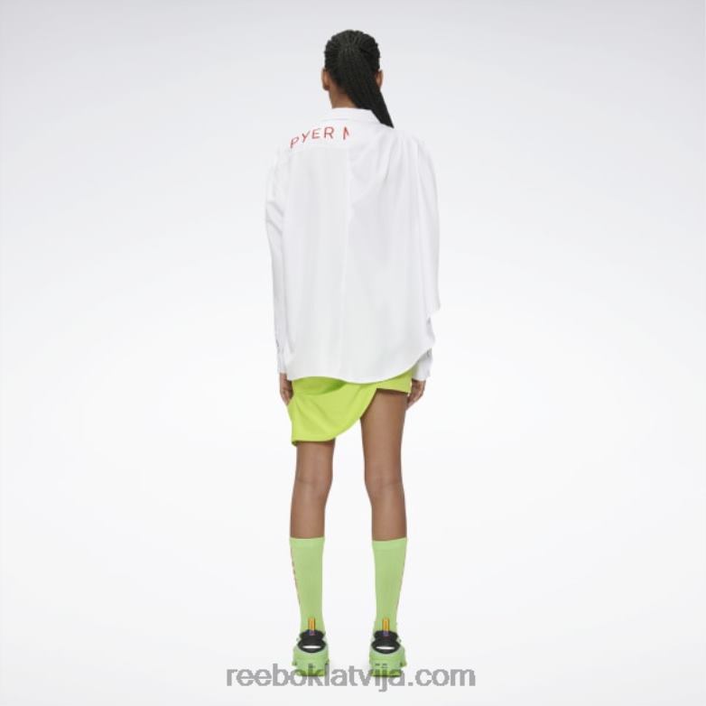 Pjēra sūnām drapēts pogāms krekls0T464379 Reebok balts