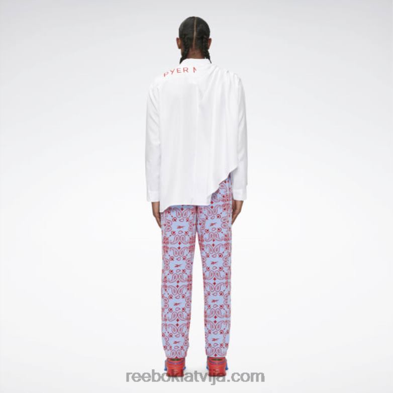 Pjēra sūnām drapēts pogāms krekls0T464379 Reebok balts