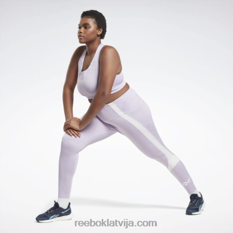 Running Essentials augstas ietekmes krūšturis (plus izmēra) sievietes 0T464770 Reebok violeta oāze
