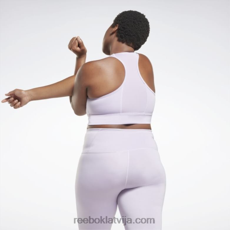 Running Essentials augstas ietekmes krūšturis (plus izmēra) sievietes 0T464770 Reebok violeta oāze