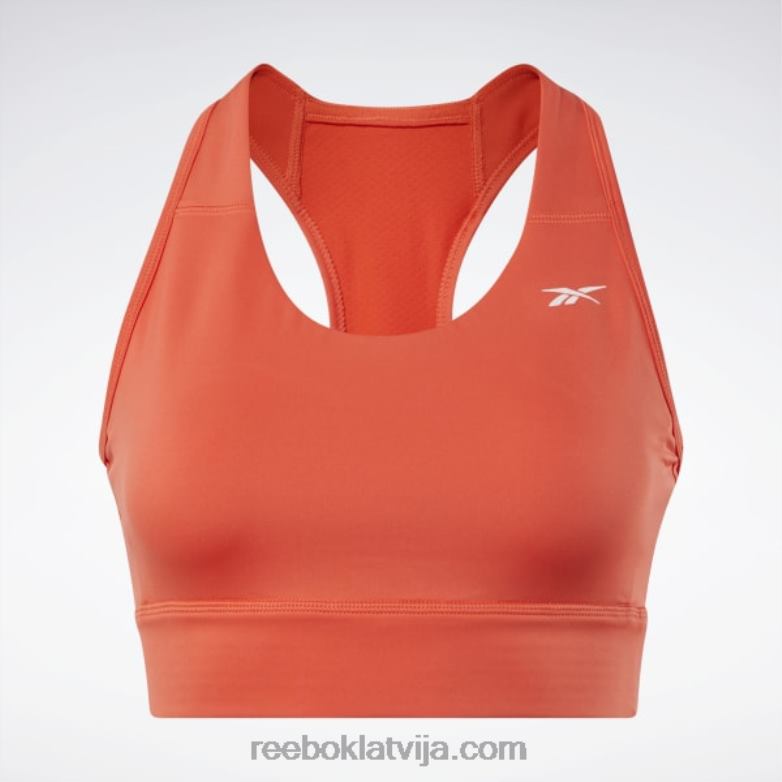 Running Essentials sporta krūšturis (plus izmērs) sievietes 0T464623 Reebok dinamiski sarkans