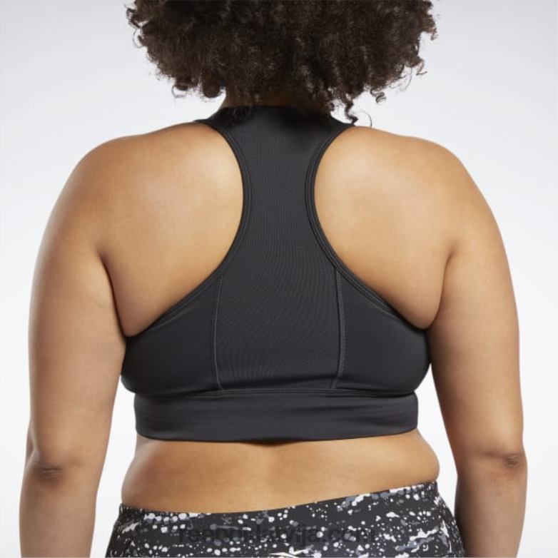 Running Essentials sporta krūšturis (plus izmērs) sievietes 0T464630 Reebok nakts melns