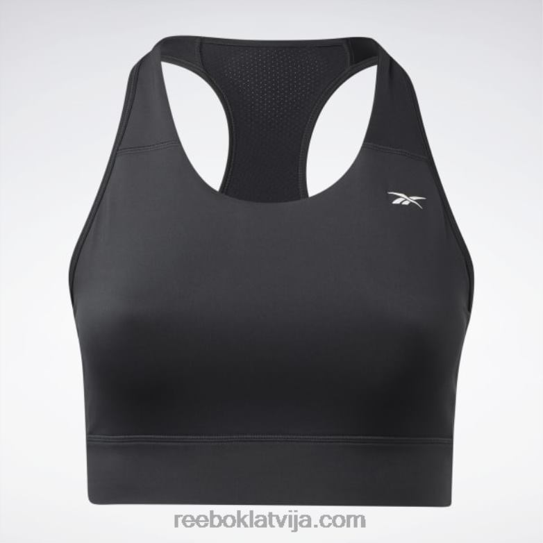 Running Essentials sporta krūšturis (plus izmērs) sievietes 0T464630 Reebok nakts melns