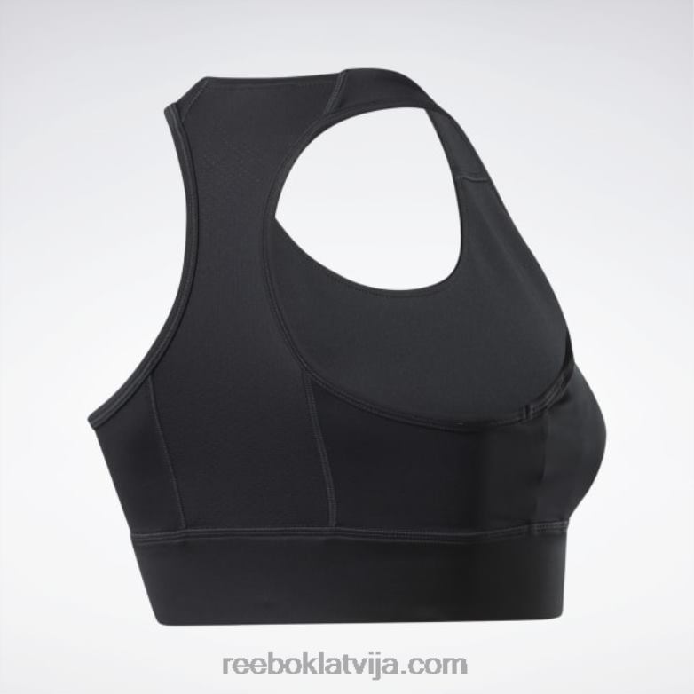 Running essentials augstas ietekmes krūšturis sievietes 0T464186 Reebok nakts melns