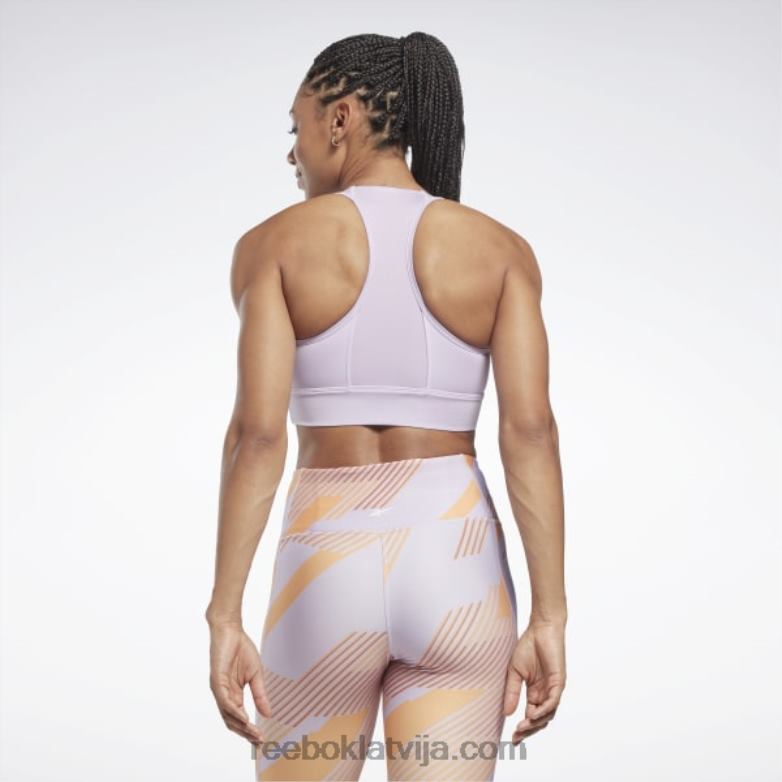 Running essentials augstas ietekmes krūšturis sievietes 0T464445 Reebok violeta oāze