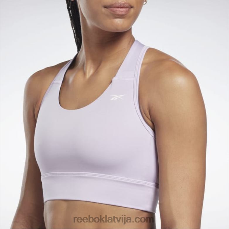 Running essentials augstas ietekmes krūšturis sievietes 0T464445 Reebok violeta oāze
