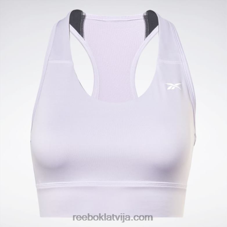 Running essentials augstas ietekmes krūšturis sievietes 0T464445 Reebok violeta oāze