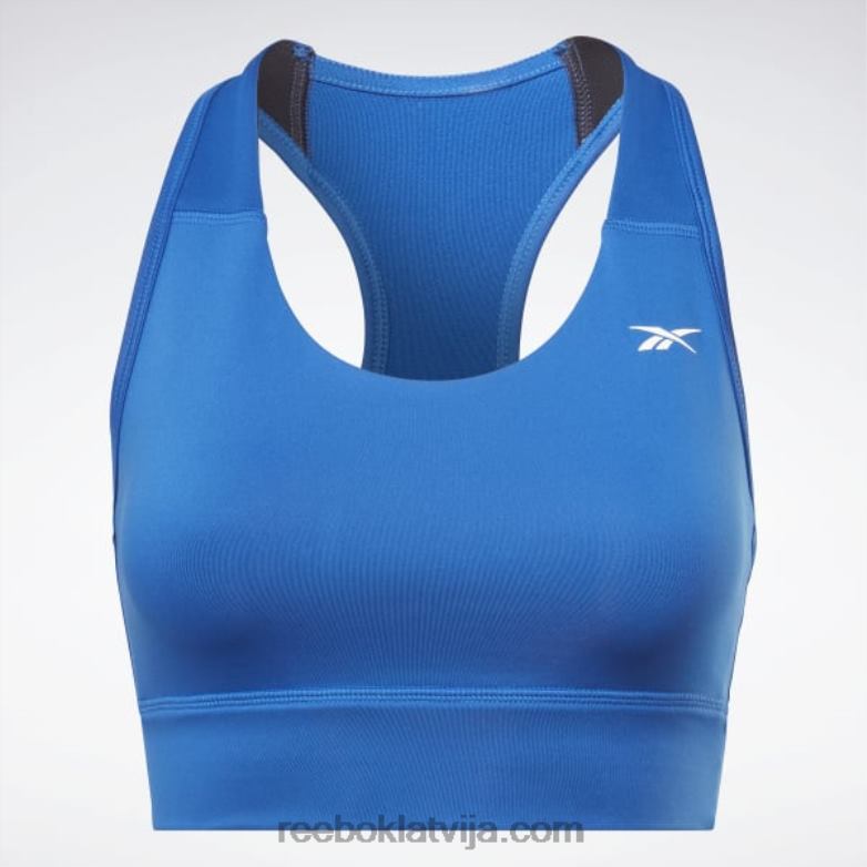Running essentials augstas ietekmes krūšturis sievietes 0T464450 Reebok vektors zils