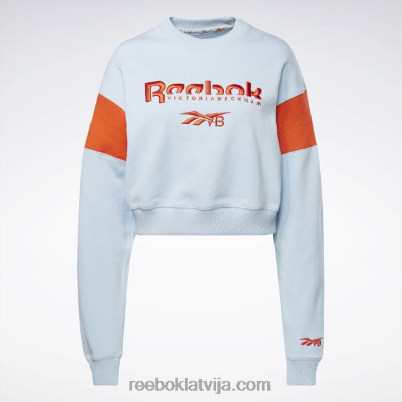 Viktorijas Bekhemas grafiskais sporta krekls sievietes 0T464543 Reebok svaigi zils f17-r