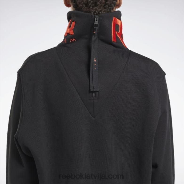 Viktorijas Bekhemas pārsega kakla džemperis sievietes 0T464401 Reebok melns/ultima oranžs