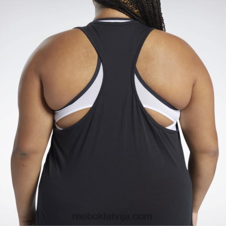 apmācības pamatprincipu grafiskais tops sievietes 0T464973 Reebok melns