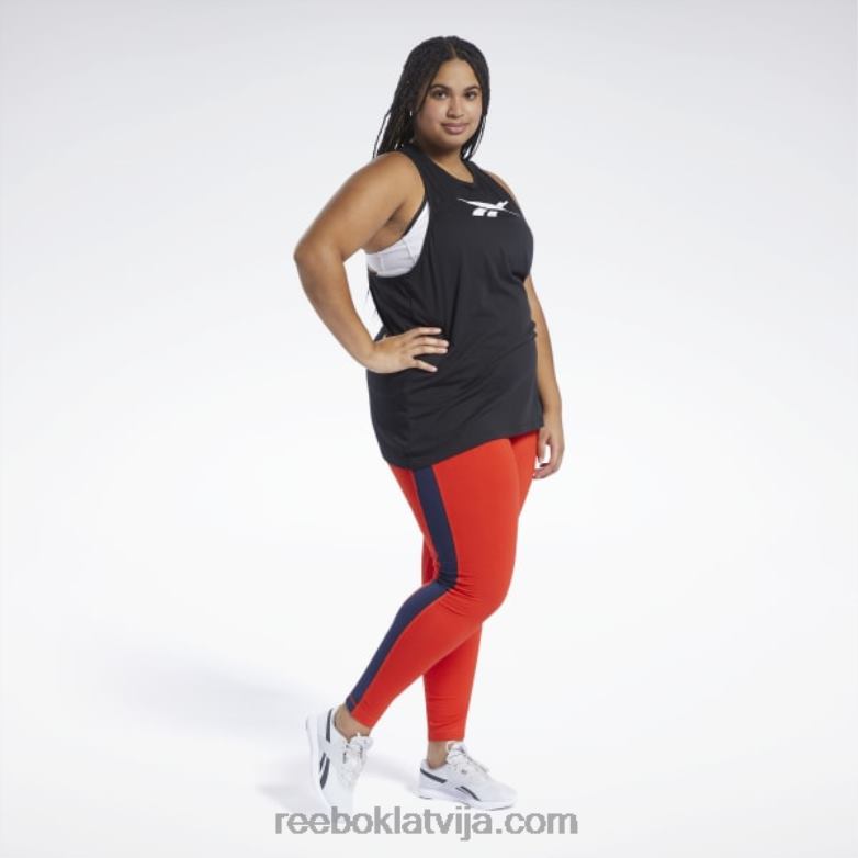 apmācības pamatprincipu grafiskais tops sievietes 0T464973 Reebok melns