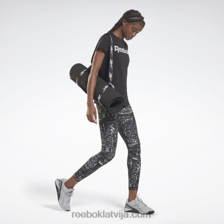 apmācības pamatprincipu grafiskā tīte sievietes 0T464877 Reebok melns balts