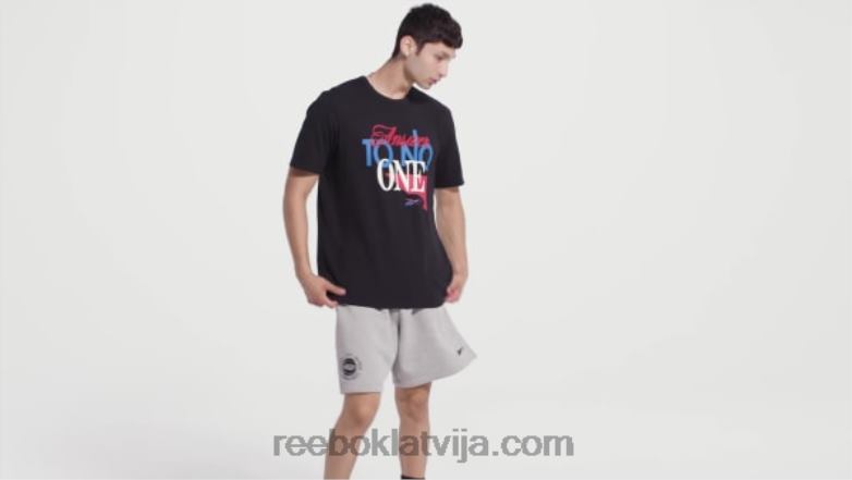 atbildi nevienam ar īsām piedurknēm t-kreklu vīriešiem 0T4641254 Reebok melns