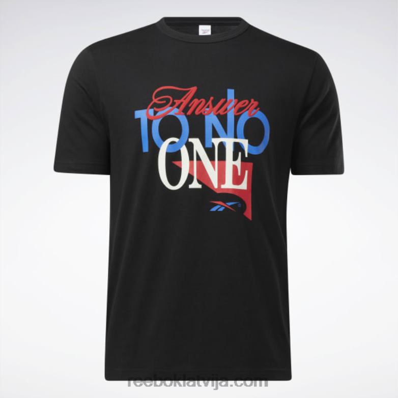 atbildi nevienam ar īsām piedurknēm t-kreklu vīriešiem 0T4641254 Reebok melns