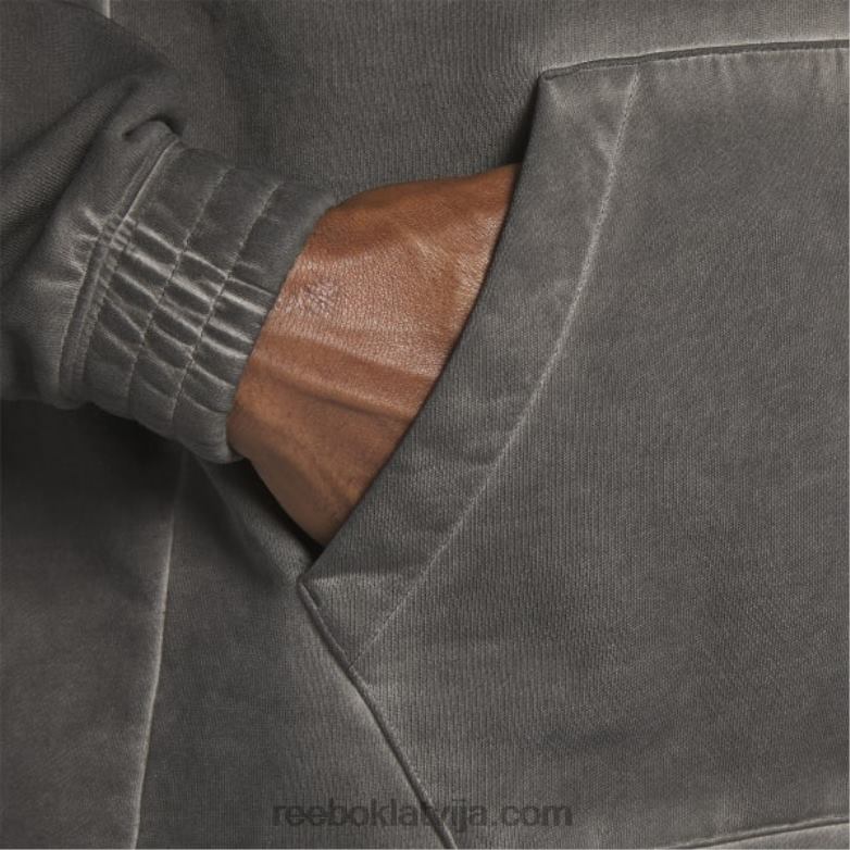 basketbola laukuma tops divkrāsains flīsa kapuci vīriešiem 0T4641276 Reebok melns