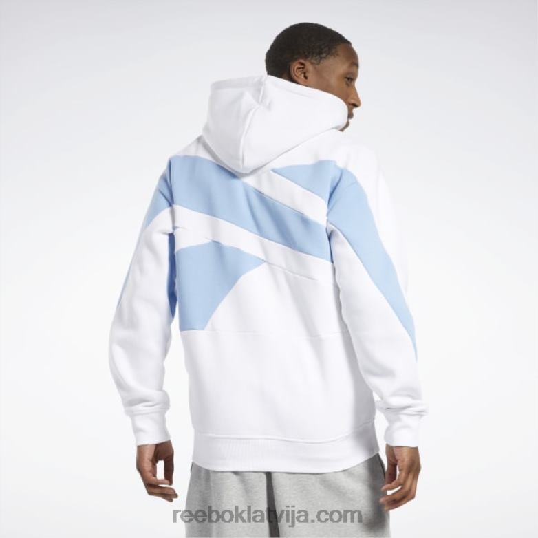 basketbola muguras vektora flīsa kapuci vīriešiem 0T4641144 Reebok balts