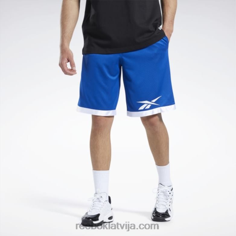 basketbola tīkla šorti vīriešiem 0T4641319 Reebok vektors zils